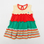 Vestido franjas combinado