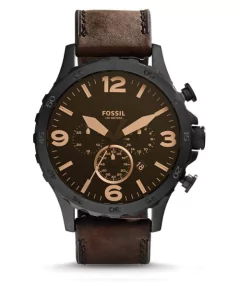 Reloj Fossil Jr1487 Cronografo Cuero Legitimo - comprar online
