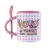 Caneca de cerâmica colorida com colher 325ml - Dia dos Avós - loja online