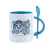 Caneca de cerâmica colorida com colher 325ml - Dia dos Avós na internet