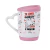 Imagem do Caneca de cerâmica com alça de coração com tampa de silicone 365ml - Dia dos Namorados