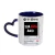 Caneca de cerâmica com alça de coração 325ml - Com foto e música na internet