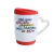 Caneca de cerâmica com alça de coração com tampa de silicone 365ml - Dia dos Avós na internet