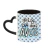 Caneca de cerâmica com alça de coração 325ml - Dia dos Avós - comprar online