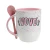 Caneca de cerâmica colorida abaulada com colher 325ml - Dia dos Avós - comprar online