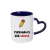 Caneca de cerâmica com alça de coração - Personalize aqui! 325ml na internet