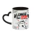 Caneca de cerâmica com alça de coração 325ml - Dia dos Namorados - NZ Design