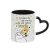 Caneca de cerâmica com alça de coração 325ml - Dia dos Namorados - comprar online