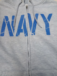 Buzo con cierre Navy - tienda online