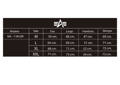 Campera MA -1 VALOR - tienda online