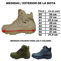 Borcegos Delta Caña Baja (Verde) - tienda online