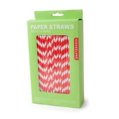 Pitillos en papel biodegradables Kikkerland caja 144und