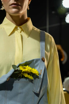 Camisa Gladiolo amarilla - tienda online