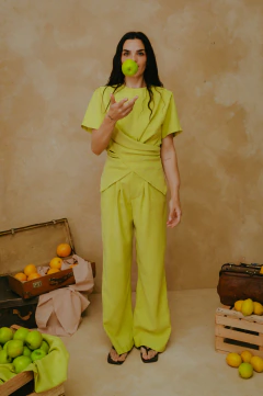 Pantalon Nogal - pistacho en internet