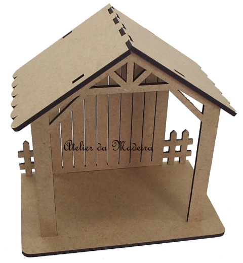 Presépio Casinha 80cm Base 55x90cm