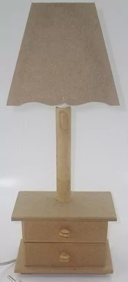 Abajur Comoda 2 Gavetas com Cupola - comprar online