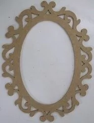 Moldura Espelho Oval Arabesco 31cm