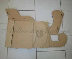 Treno 100cm Com Renas - Atelier da Madeira