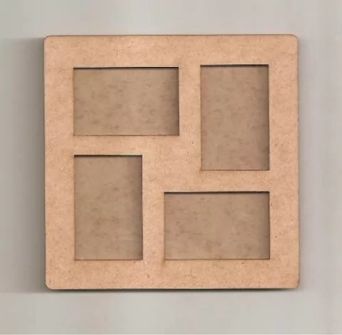 Painel Liso Porta Retrato 4 Fotos 10x15cm