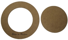 Sousplat Redondo Liso 33cm MDF 3mm com Rebaixo - comprar online