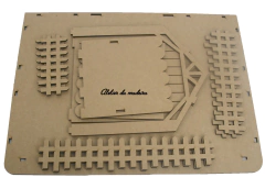 Presépio Casinha 40cm Base 65x65cm Com Cerca - comprar online