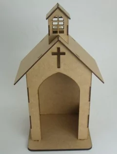 Oratório Capela Igreja para Santo 40cm - comprar online