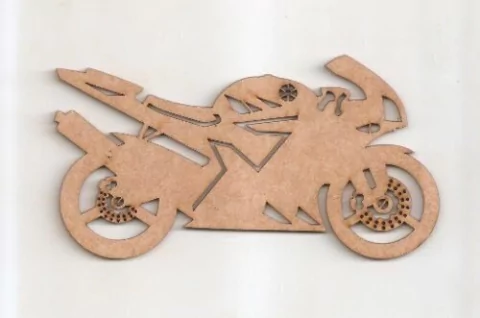 Moto 80cm Recorte Escultura Parede