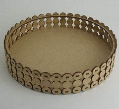 Bandeja Redonda 50cm Perola 16mm 5 Fileiras Com Anel - comprar online