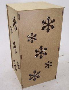 Base Mesa Cubo 40x80cm Flocos Neve Frozen