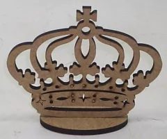 Coroa Trabalhada Cruz 15cm Com Base