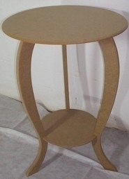 Mesa Aparador Redonda 80cm Tampo 50cm Com Base