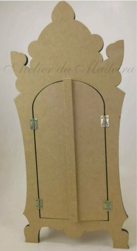 Oratório Capela Porta Colonial para Santo 40cm
