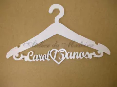 Cabide Liso Personalizado - Branco