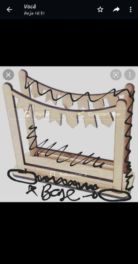 Base para Bandeirola 40x60cm com Base