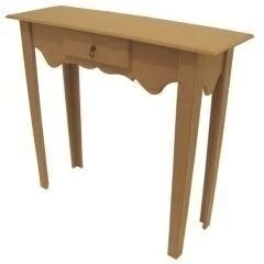 Mesa Aparador Reta 1 Gaveta 90cm