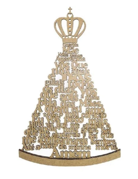 Aplique Oração Nossa Senhora Aparecida 30cm