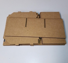 Caixa Engradado 20x32cm Porta Garrafa Litro - Atelier da Madeira