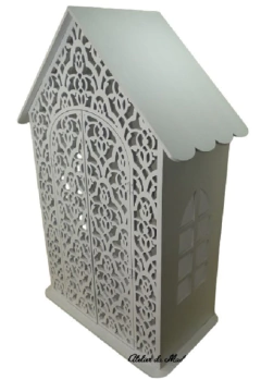Oratório Capela Provençal Porta para Santo 50cm Pintado - comprar online