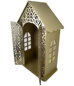 Oratório Capela Provençal Porta para Santo 50cm Pintado