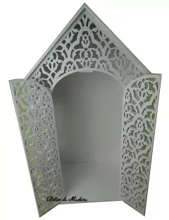 Oratório Capela Provençal Porta para Santo 50cm Pintado na internet