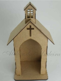 Oratório Capela Igreja para Santo 70cm Desmontado - comprar online