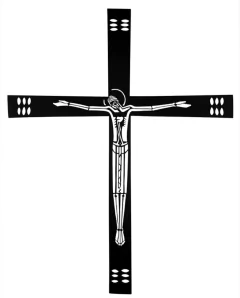 Cruz Altar Aparecida 60cm Pintado