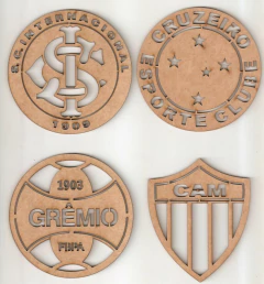 Escudos Times Diversos 05cm - Atelier da Madeira