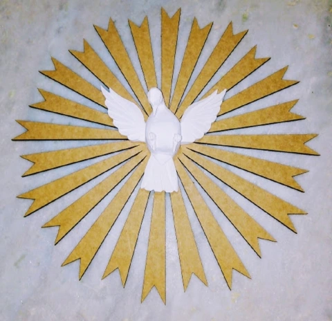 Divino Espirito Santo 50cm Nº7 com Resina