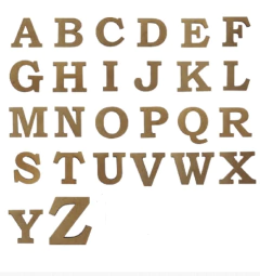 Apliques Letras Números Forma 25cm MDF 3mm na internet