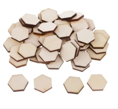 Recorte Hexagono 3cm Mini - Kit 10 Peças - comprar online