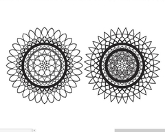 Mandala Redonda 2 Camadas 40cm na internet