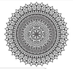 Mandala Decorativa Diversas 40cm - Atelier da Madeira