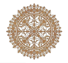 Mandala Decorativa Diversas 40cm - Atelier da Madeira