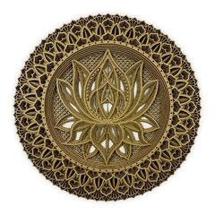 Mandala Flor de Lotus 40cm 8 Camadas 3D - comprar online